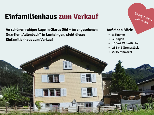 Einfamilienhaus in Luchsingen zum Verkauf
